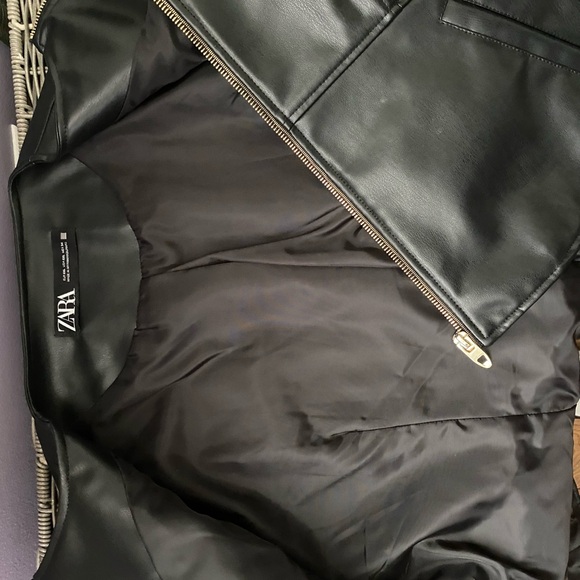 Zara Faux Leather Fitted Jacket - Picture 11 of 15